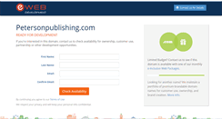 Desktop Screenshot of petersonpublishing.com